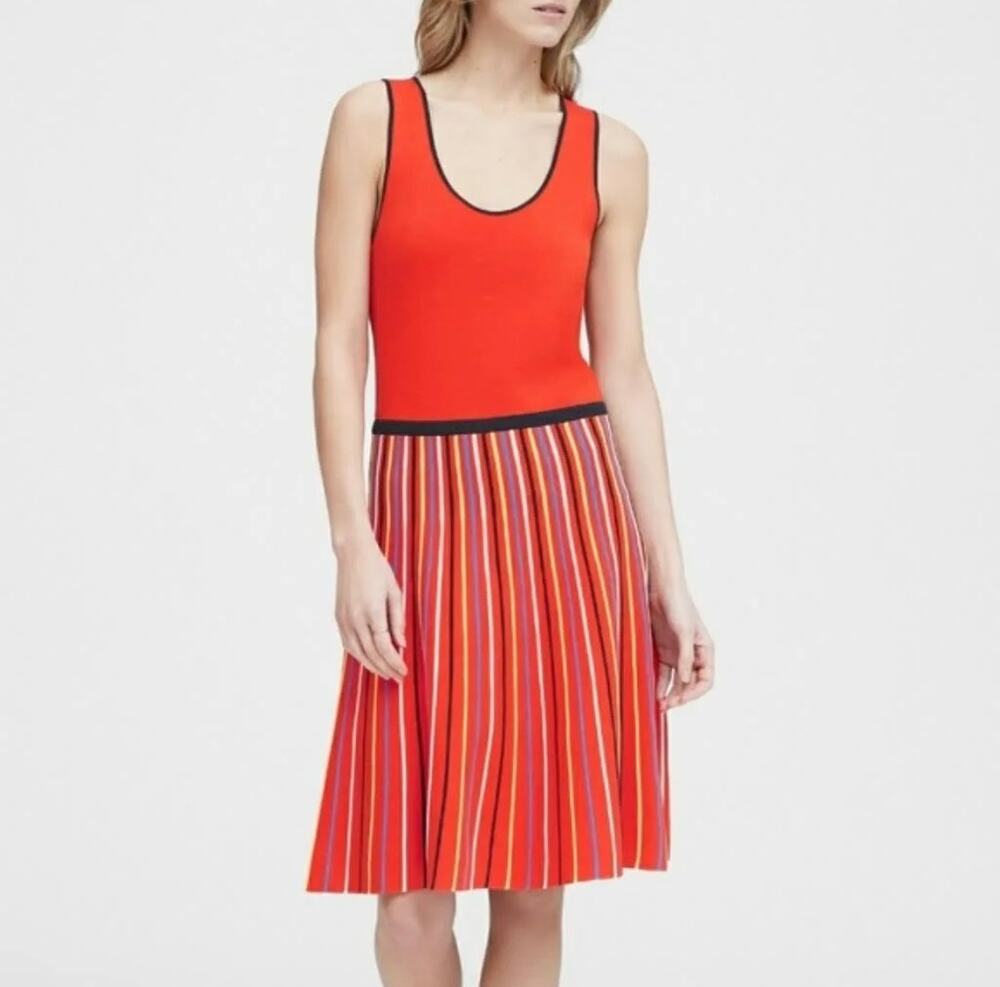 Banana Republic Red Striped Sweater Dress